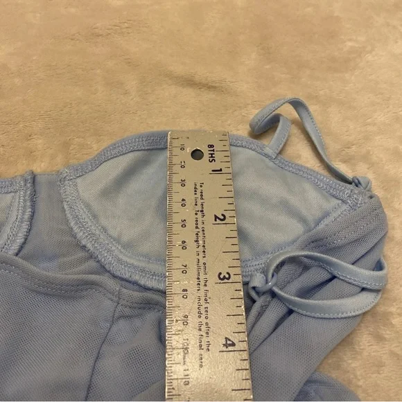 SHEIN Light Blue Spaghetti Strap Mini Bodycon Dress - Picture 14 of 16